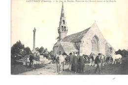 Saint-Eloy - Le Jour Du Pardon - Procession Des Chevaux Autour De La Chapelle - Autres & Non Classés