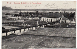 BRASIL - SÃO PAULO - S. PAULO - FAZENDA DE CAFE' - 1923 - CAFFE' - Vedi Retro - Formato Piccolo - São Paulo