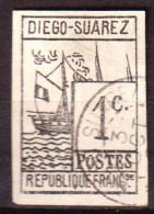 Diego Suarez 1890 Y.T.6 O/Used VF/F - Usati