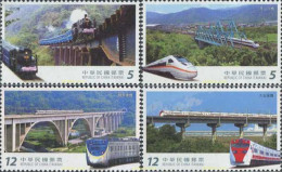 579818 MNH CHINA. FORMOSA-TAIWAN 2017 PUENTES Y TRENES - Neufs