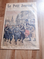 Journal  - Le Petit Journal  - 2 Fevrier 1908 - A Bas Les Laches- Population Alsacienne Accueille Deux Deserteurs - Le Petit Journal