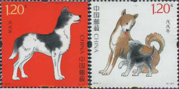 602971 MNH CHINA. República Popular 2018 AÑO LUNAR CHINO - AÑO DEL PERRO - Ongebruikt