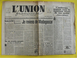 L'Union Française N° 168 Du 22 Mars 1944. Philippe Dreux MNS Henriot Pétain Beauplan Collaboration Milice Légion LVF - Autres & Non Classés