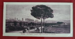 Carta Postale Non Circulée - 14 Cm X 7 Cm - ITALIA - ROMA - VIA APPIA - AVANZI DELIO ACQUEDOTTI DI CLAUDIO - Piazze