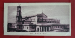 Carta Postale Non Circulée - 14 Cm X 7 Cm - ITALIA - ROMA - BASILICA DI SAN PAOLO - Iglesias