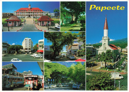 TAHITI - Papeete - Multivues - La Ville De Pappeete Capitale De Tahiti Et Ses îles - Carte Postale - Polinesia Francese