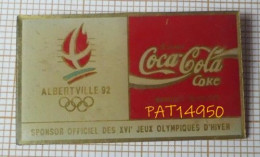 PAT14950 COCA COLA  JO ALBERTVILLE 92 1992 SPONSOR OFFICIEL Des XVIème JEUX D'HIVER  En Version EPOXY COJO 1991 - Coca-Cola