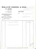 Facture 1968 / 68 URBES / Garage Du COL / KENNEL & Fils Pour Ste Des Eaux 88 BUSSANG - Cars