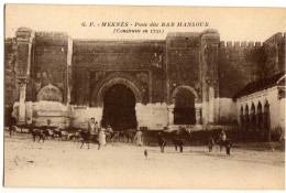 MAROC - MEKNES - Porte Dite BABmANSOUR - Meknes