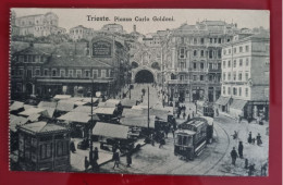 Carta Postale Non Circulée - ITALIA - TRIESTE - PIAZZA CARLO GOLDONI - Trieste