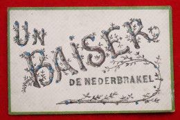 CPA 1907 Un Baiser De Nederbrakel, Réhaussée De Paillettes - Brakel