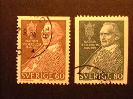 90 SUECIA SUEDE 1966 / NATHAN SÖDERBLOM Premio Nobel De La PAZ / YVERT 531 / 32 FU - Used Stamps