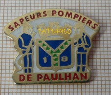 PAT14950 SAPEURS POMPIERS DE PAULHAN Dpt 34 HERAULT - Brandweerman