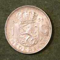 Pièce En Argent Des Pays-Bas 1 Gulden 1955  - Dutch Silver Coin - 1948-1980: Juliana