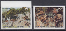 NEUKALEDONIEN  1055-1056, Postfrisch **, Geschnitten, Volkstänze Der Kanaken, 1995 - Unused Stamps