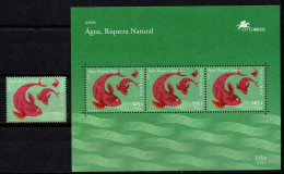 Portugal 2001 - Mi.Nr. 2503 + Block 168 - Postfrisch MNH - Tiere Animals Fische Fishes Europa CEPT - 2001