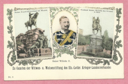 67 - WÖRTH - WOERTH - Denkmal Kaiser Friedrich - Denkmal Kaiser Wilhelm II - Carte Commémorative - Monument Guerre 1870 - Woerth