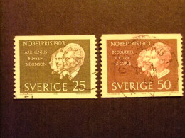 90 SUECIA SUEDE 1963 / Premio Nobel 1903 / YVERT 512 / 13 FU - Used Stamps