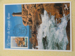 CARTE MAXIMUM CARD PHARE DE PLOUMANAC'H COTES D'ARMOR OPJ PERROS GUIREC FRANCE - Faros