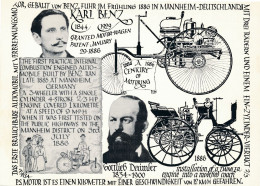 Karl BENZ - Gebaut Von BENZ,im Frühling 1886 In Mannheim - Deutschland + Gottlieb DAIMLER 1886 - Voitures De Tourisme