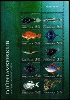 Färöer 2006 - Mi.Nr. 547 - 556 Kleinbogen - Postfrisch MNH - Tiere Animals Fische Fishes - Peces