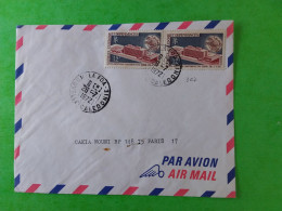 N° 367 X 2  SUR LETTRE PAR AVION DE NOUVELLE CALEDONIE OBLITÉRATION LA FOA - Colecciones & Series