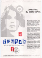 - Document Premier Jour MARIANNE DU BICENTENAIRE - PARIS 31.12.1989 - - 1989-1996 Maríanne Du Bicentenaire