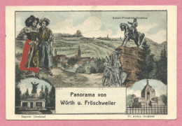 67 - WOERTH - FROESCHWILLER - Denkmal Kaiser Friedrich - Denkmal Bayern - Denkmal Fr. Armee - Dessin - Guerre 1870 - Wörth