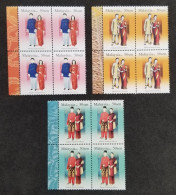 Malaysia Traditional Costumes 2006 Attire Costume Culture Cloth Art Chinese India Malay (stamp Block Of 4) MNH - Malaysia (1964-...)