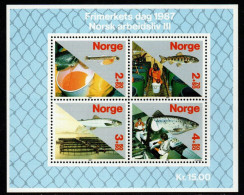 Norwegen Norge 1987 - Mi.Nr. Block 8 - Postfrisch MNH - Tiere Animals Fische Fishes - Fishes