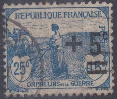 France 1922 N° 165 Au Profit Des Orphelins De Guerre (H42) - Gebruikt