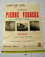 AF1 Ancienne Affiche Publicitaire - Pierre Verbeke - Mons - 1960 - Manifesti