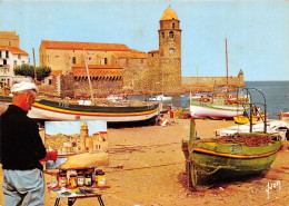 COLLIOURE L Eglise Et Le Pont De Peche 13(scan Recto-verso) MA1233 - Collioure