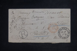 RUSSIE - Enveloppe En Recommandé Pour La France En 1895, Affranchissement Au Verso - L 151870 - Cartas & Documentos
