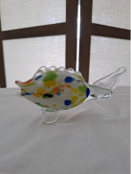 Poisson En Verre Multicolore. Murano (?). - Verre & Cristal