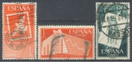 SPAIN, 1956/61, HUNGARIAN CHILDREN, CANCELED STAMP & STATISTICAL SET OF 3, # 855,860, & 988, USED. - Oblitérés