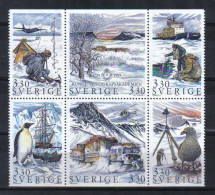 Sweden 1989 Polar Research 6-blok Y.T. 1535/1540 ** - Nuevos