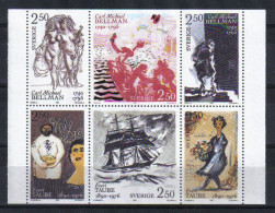 Sweden 1990 Bellman & Taube 6-blok Y.T. 1601/1608 ** - Unused Stamps
