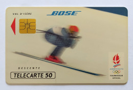 Télécarte France - Jeux Olympiques Hiver 1992 - Bose - Sin Clasificación