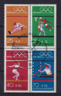 Bund 1972 Olympiade Viererblock Aus Heftchenblatt Mi.-Nr. 22 Mit So.-O Fussball - 1951-1970