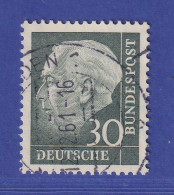 Bundesrepublik 1960 Heuss 30 Pf Mi.-Nr. 259 Y Gestempelt Gpr. SCHLEGEL BPP - Usados