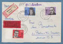 DDR 1964 Herbstmesse Mi.-Nr. 1052-53 Mit DV Rücks. Auf R-Brief Aus Jüterbog - Cartas & Documentos