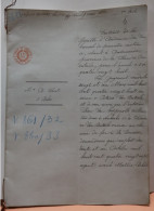 1888   OUDENAARDE  LA LOUVIERE , ETIKHOVE  10 GESCHREVEN BLZ    ZIE AFBEELDINGEN - Historical Documents