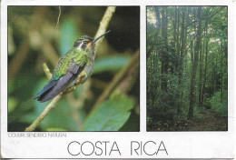 CPM. COSTA RICA. 2 VUES. COLIBRI. TIMBRES. 1992. - Costa Rica