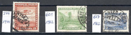 Chile, 1944-1962, Mi.-Nr. 344, 601, 617, Gestempelt - Chile
