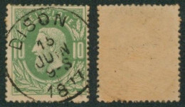 émission 1869 - N°30 Obl Simple Cercle "Dison"   // (AD) - 1869-1883 Leopoldo II