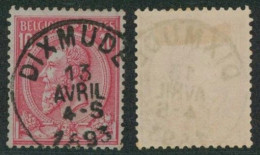 émission 1884 - N°46 Obl Simple Cercle "Dixmude". // (AD) - 1884-1891 Leopold II