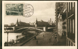 X0061  Russia, Maximum 1949 The Bridge Of Moscow And The Cremlin, Pont Brucke Und Kremlin - Chiese E Cattedrali