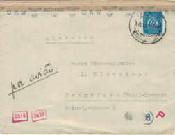 Fritz Roeder Lissabon 1943 > Kloeckner Frankfurt Höchst - Zensur OKW - Lettres & Documents