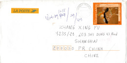 L77289 - Frankreich - 2003 - €1,02/6,70F Toulouse-Lautrec EF A Bf DARDILLY -> SHANGHAI (China) - Storia Postale